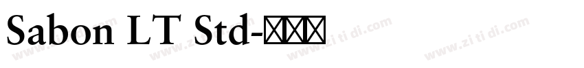 Sabon LT Std字体转换 Sabon LT Std字体转换